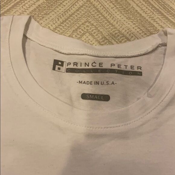 Prince Peter Retro Coffee Cup Print Rip Crop Tee - Picture 2 of 7